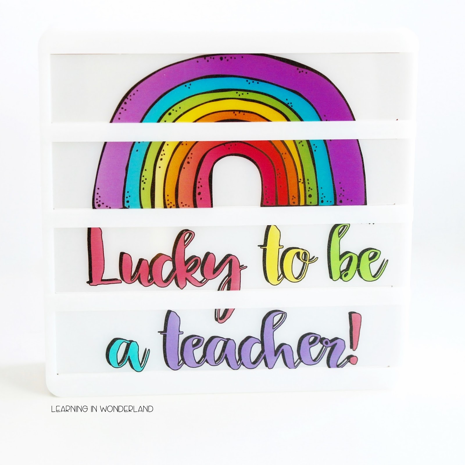 Adorable lightbox slides for the classroom! 