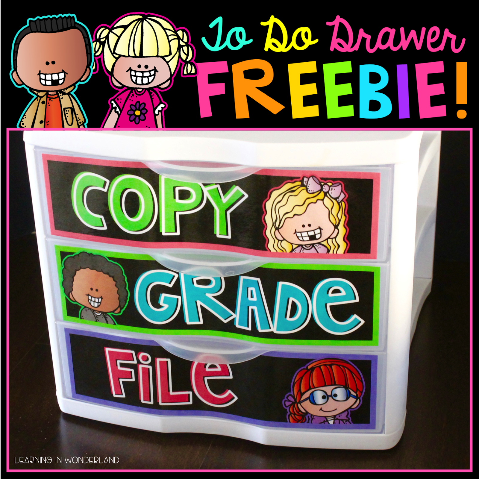  Free organization labels perfect for the primary classroom!