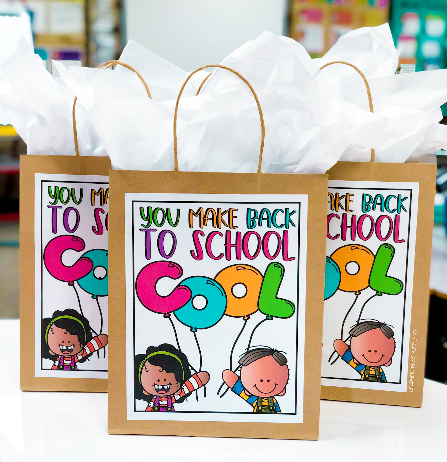 Unicorn Teacher Sweet Sack Gift Bag School Present End Child Year 