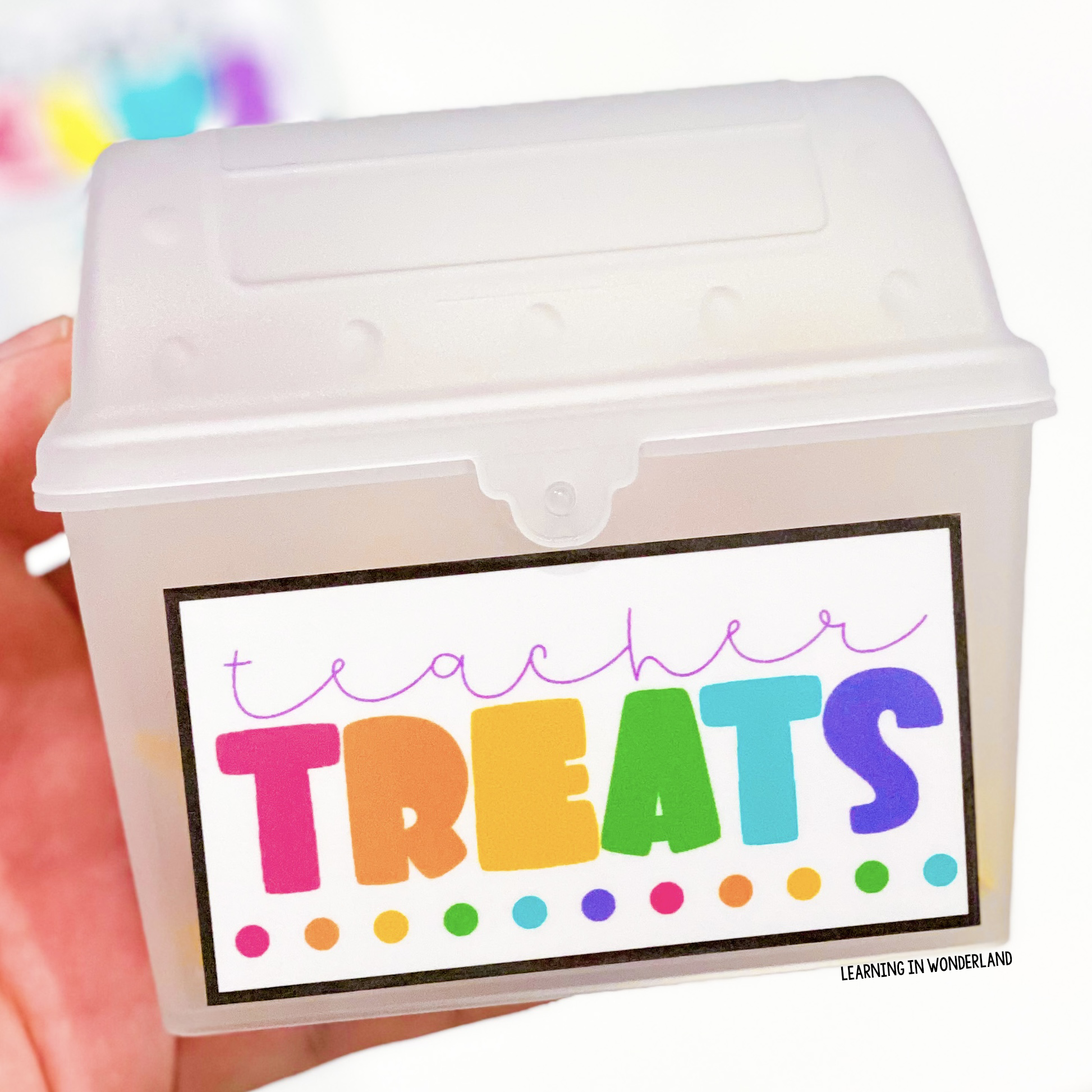 Mini Treasure Box Labels - Learning in Wonderland